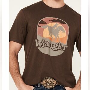 Wrangler Men's brown Graphic Tee